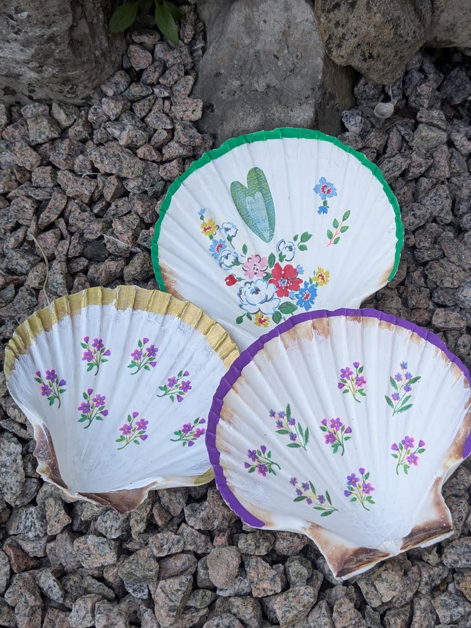 Decoupage Workshop - Led by Cate - take home a beautifully decorated duck and/or scallop shell.