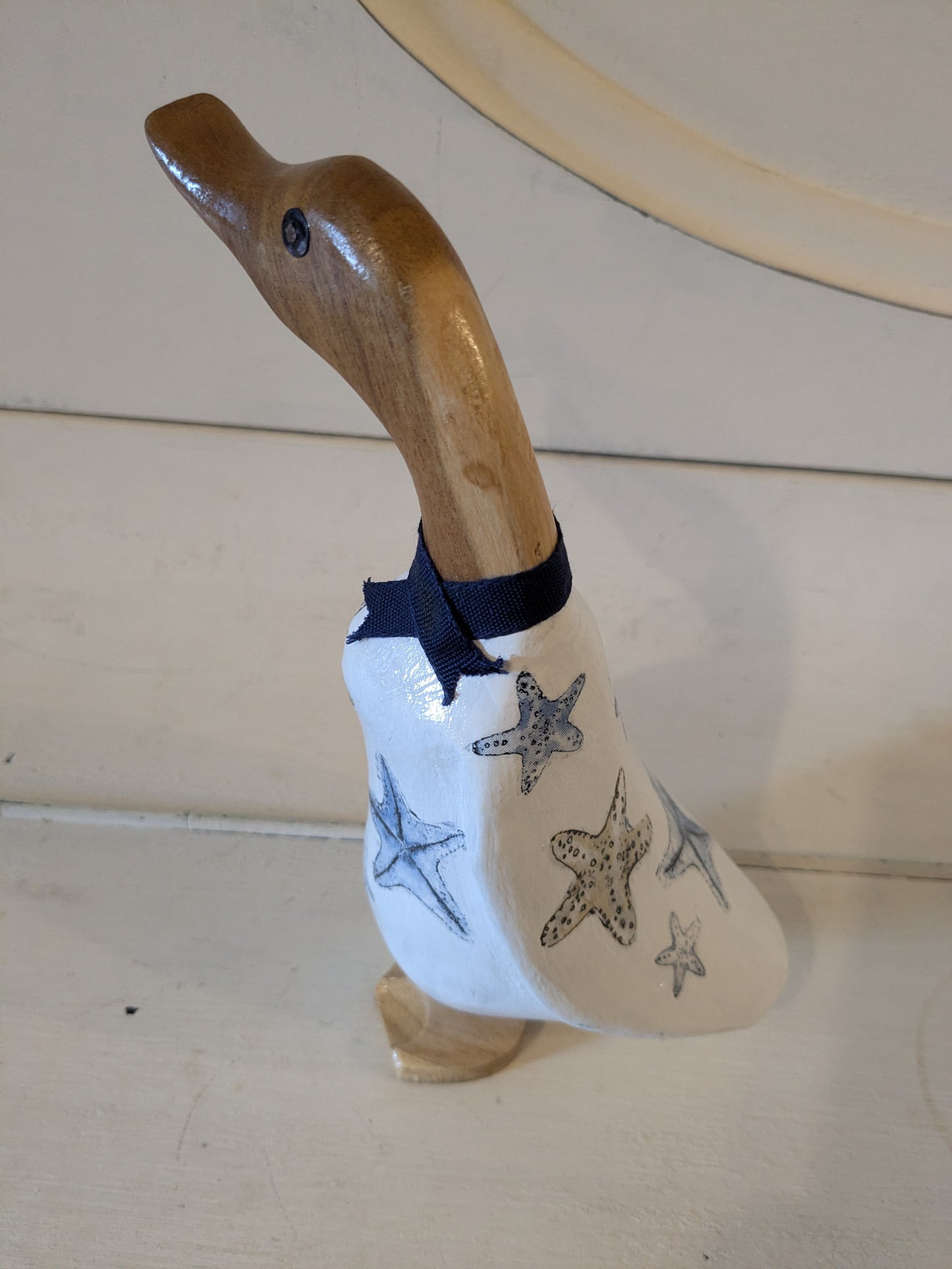 Decoupaged duck