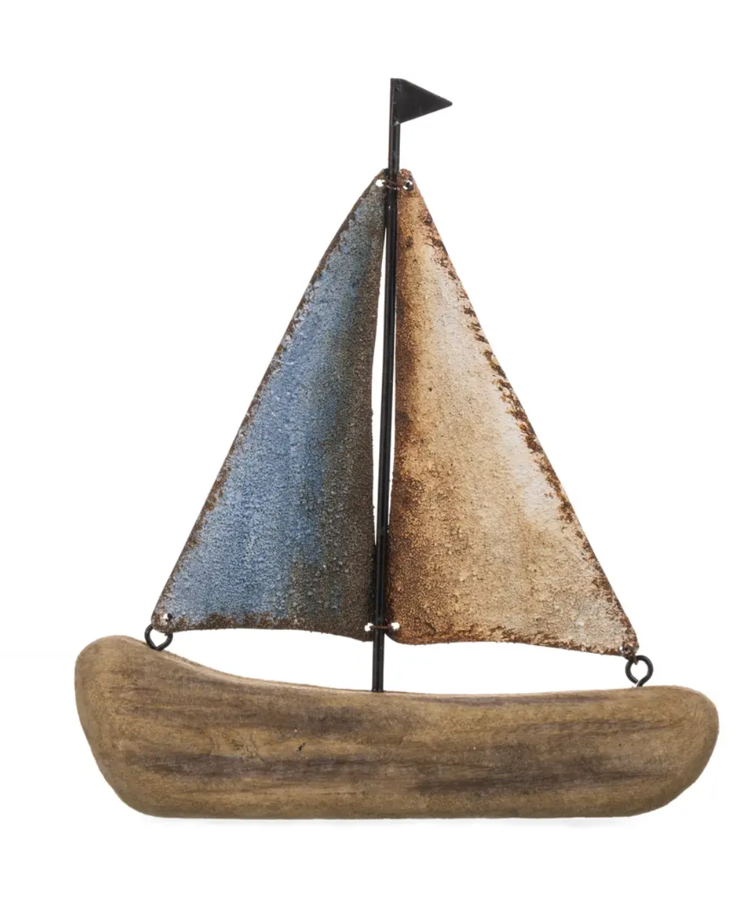 Rustic boat ornament